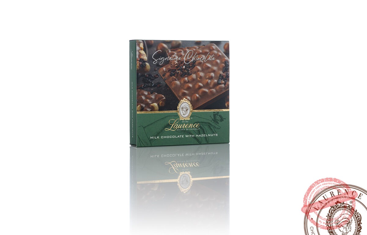 Молочний шоколад “Signature Chocolate” з цільним фундуком тм “Laurence”
