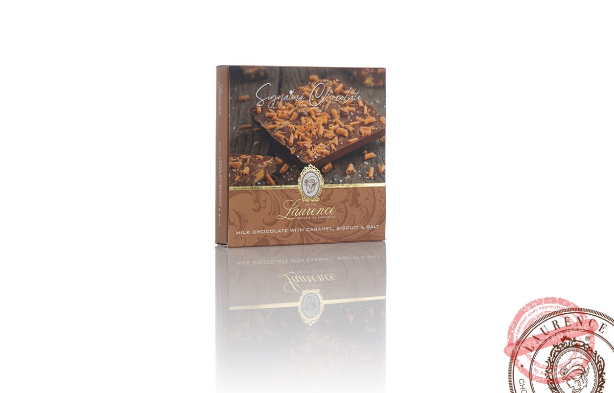 Молочний шоколад “Signature Chocolate” із солоною карамеллю та печивом тм “Laurence”