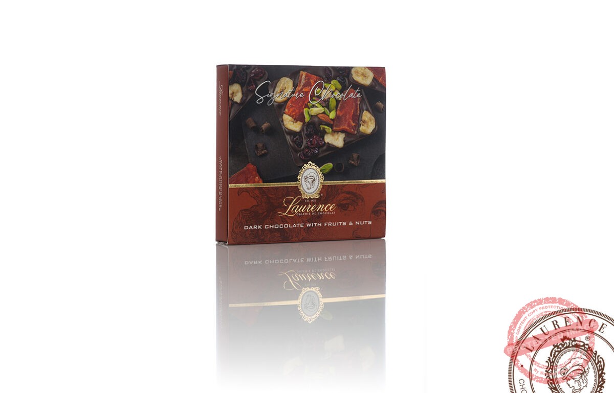 Чорний шоколад “Signature Chocolate” із сухофруктами та горіхами тм “Laurence”