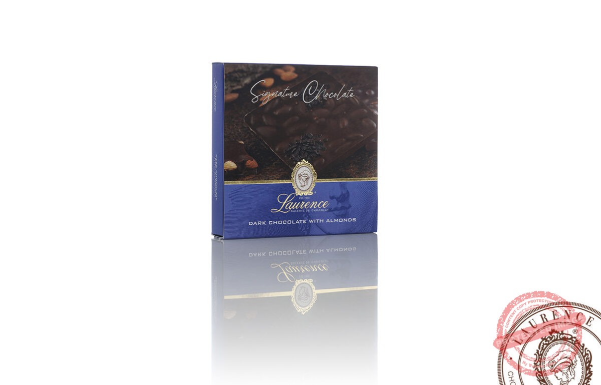 Чорний шоколад “Signature Chocolate” з мигдалем тм “Laurence”