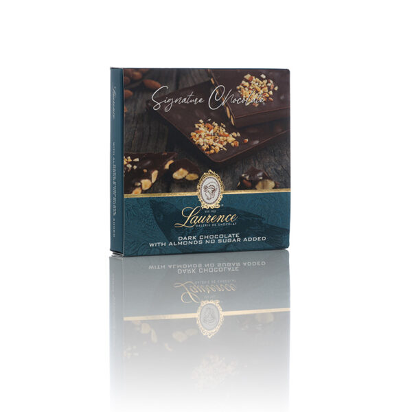 Черный шоколад "Signature Chocolate" с миндалем без сахара тм "Laurence"