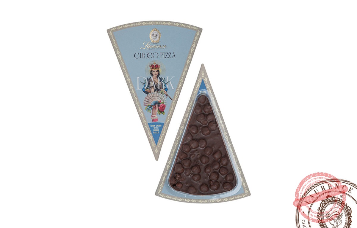 “Chocolate pizza Dark” з чорним шоколадом і пластівцями з молочного шоколаду “Laurence”