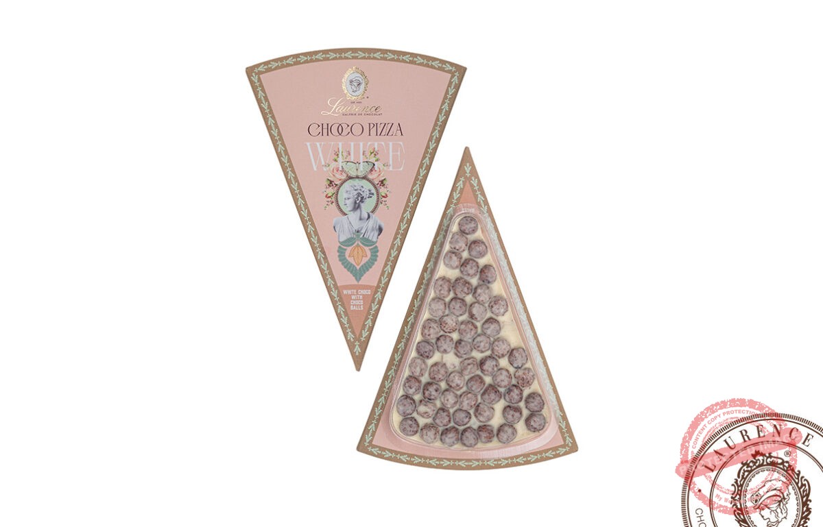 “Chocolate Pizza White” з білим шоколадом і хрусткими пластівцями “Laurence”