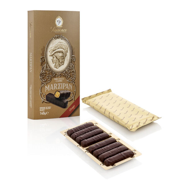 Конфеты "Marzipan" с черным шоколадом и апельсином тм "Laurence"