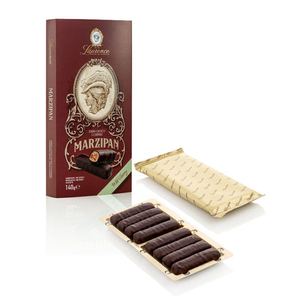 Конфеты "Marzipan" с черным шоколадом и дикой черешней тм "Laurence"