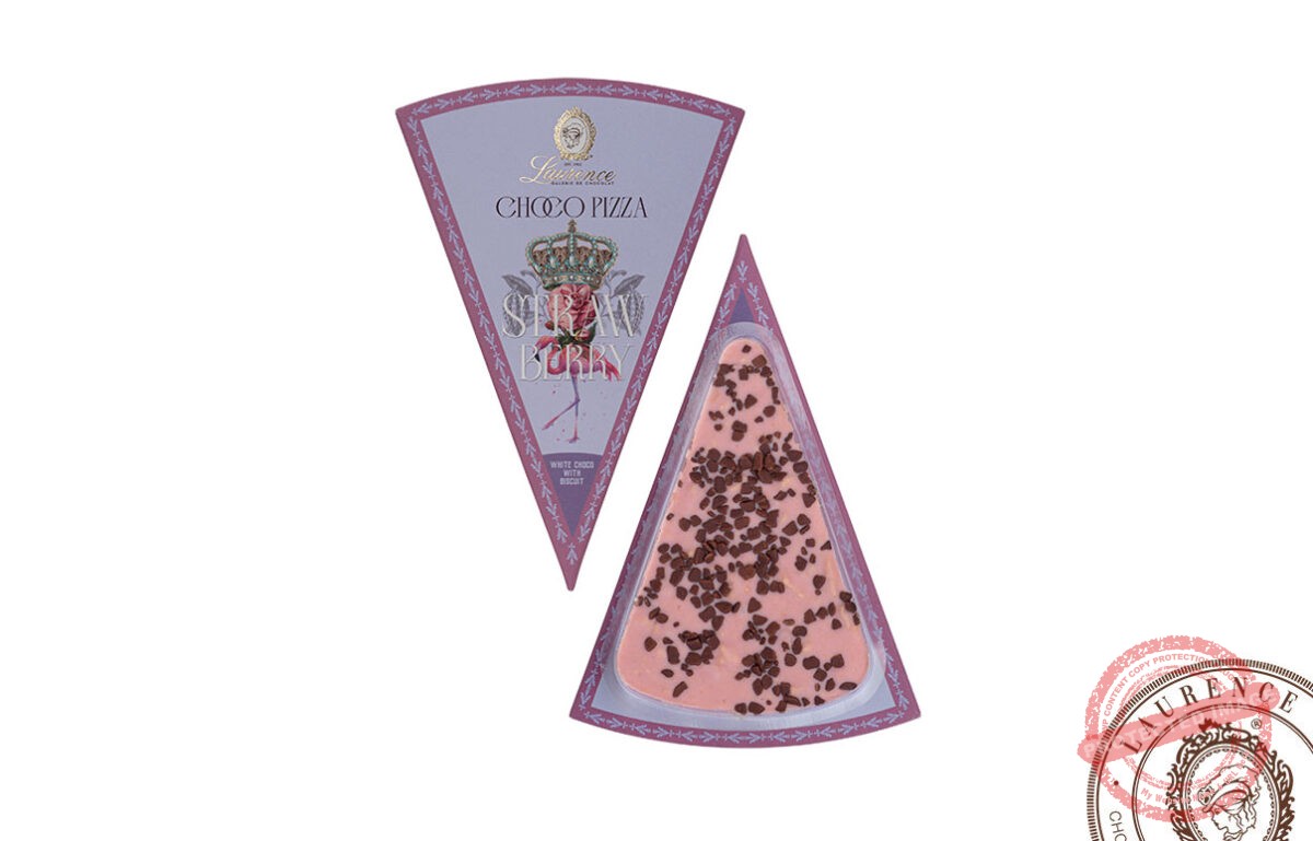 “Chocolate Pizza Strawberry” з білим шоколадом, полуницею та кавою “Laurence”