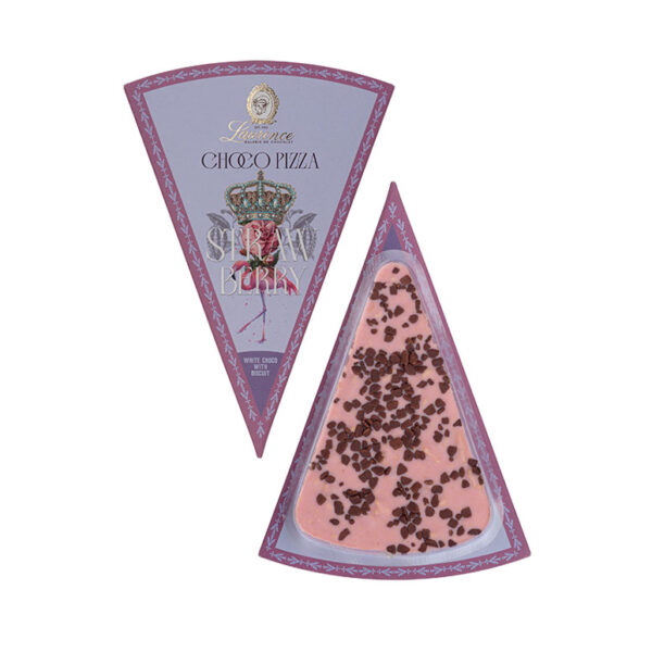 "Chocolate Pizza Strawberry" с белым шоколадом, клубникой и кофе “Laurence”
