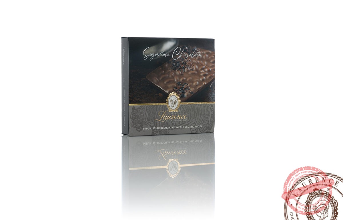 Молочний шоколад “Signature Chocolate” з мигдалем тм “Laurence”
