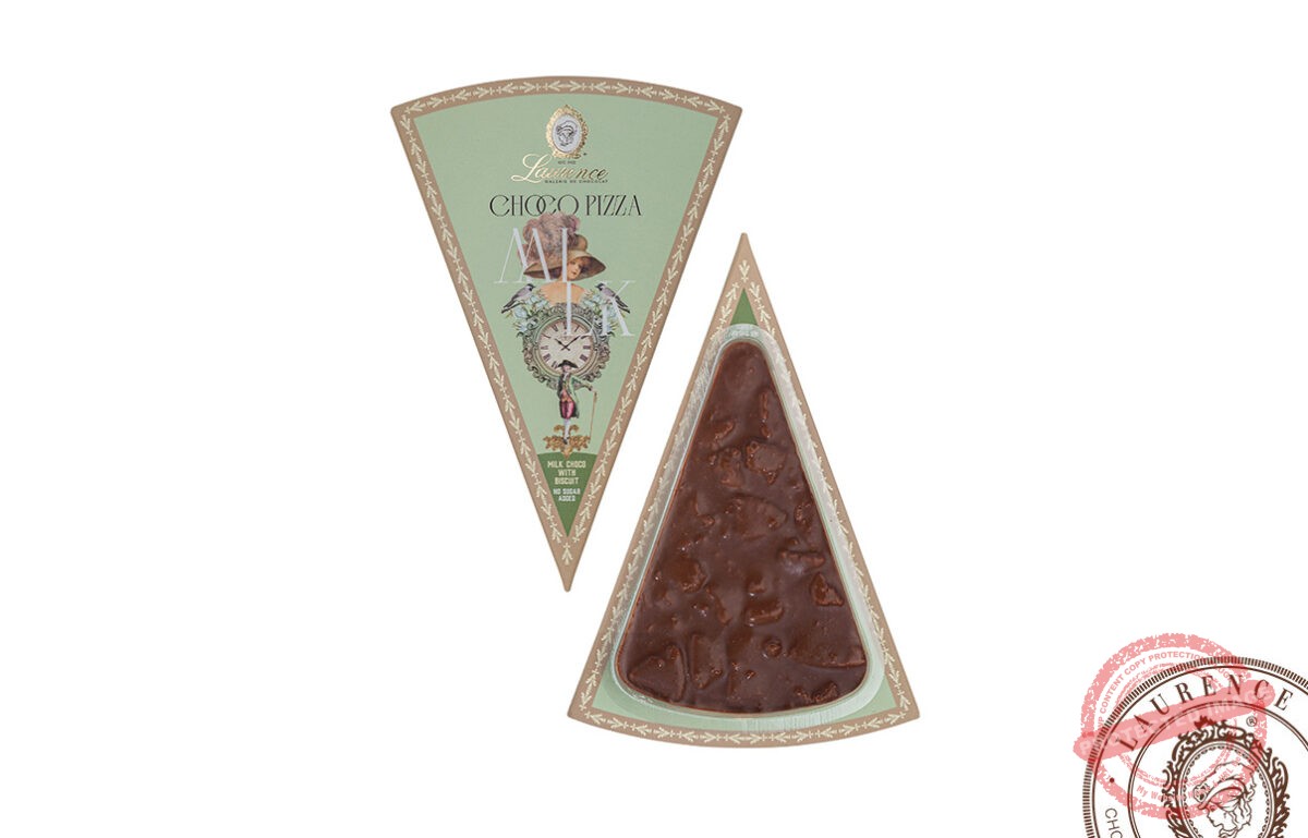 “Chocolate Pizza Milk” з молочним шоколадом і хрустким печивом без цукру “Laurence”