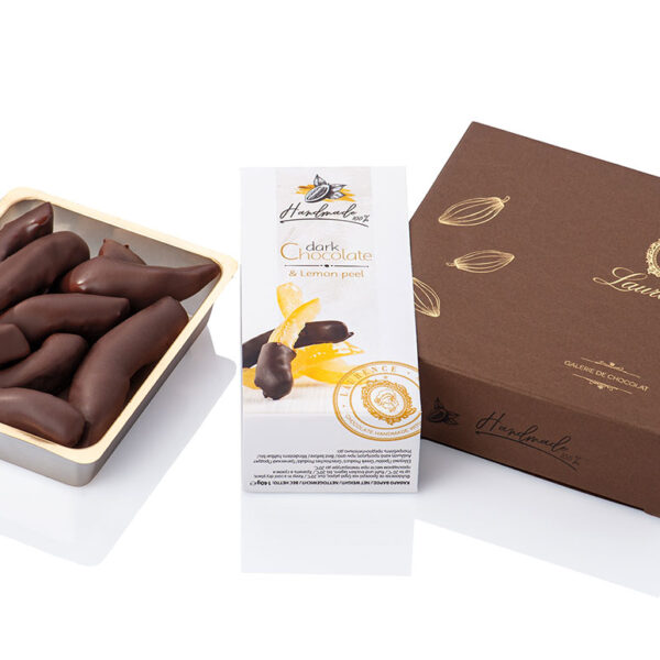 Лимонные цукаты в черном шоколаде тм "Laurence"